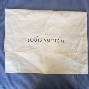 Marked Authentic Medium Louis Vuitton Cotton Flannel Envelope Dust/Storage Bag